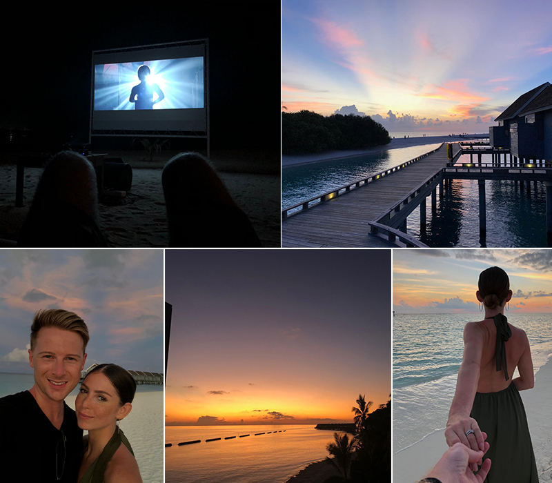 Robert And Samantha's Singapore And Maldives Blog Movie Night And Sunsets