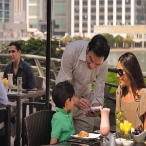 Dubai Honeymoon Packages Movenpick Hotel Jumeirah Lakes Towers Alfresco Dining