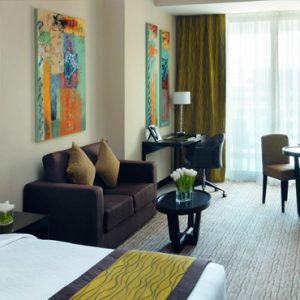 Dubai Honeymoon Packages Movenpick Hotel Jumeirah Lakes Towers Premier Suite1