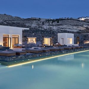 Greece Honeymoon Packages Canaves Oia Epitome Dining View At Night