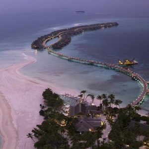 Maldives Honeymoon Package Joali Maldives Aerial View At Night