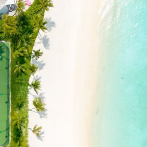 Maldives Honeymoon Packages Jumeirah Maldives Olhahali Island Aerial View Beachside Tennis