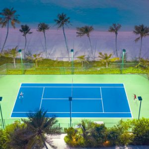 Maldives Honeymoon Packages Jumeirah Maldives Olhahali Island Aerial View Beachside Tennis2