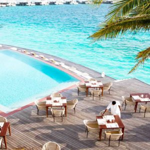 Maldives Honeymoon Packages Jumeirah Maldives Olhahali Island Dining By Pool