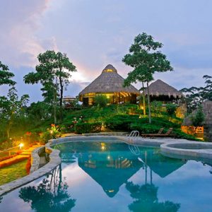 Sri Lanka Honeymoon Packages 98 Acres Resort & Spa Pool View At Night