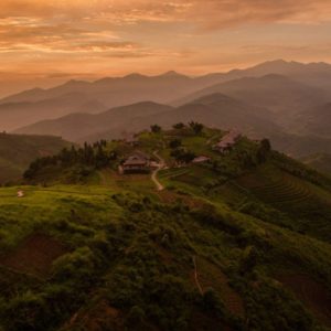 Vietnam Honeymoon Packages Topas Ecolodge Aerial View At Sunset