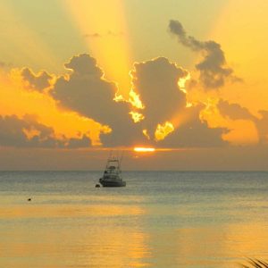 Nevis Honeymoon Packages Oualie Beach Resort Sunset Catamaran View