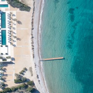 Greece Honeymoon Packages Amanzoe Aerial View Of Beach Club