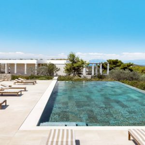 Greece Honeymoon Packages Amanzoe Bedroom Villa Overview