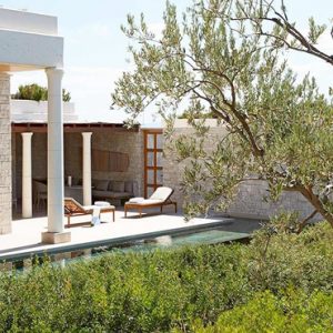 Greece Honeymoon Packages Amanzoe Deluxe Pool Pavilion Premium View Pavilion Exterior1