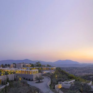 Greece Honeymoon Packages Amanzoe Resort Exterior At Night