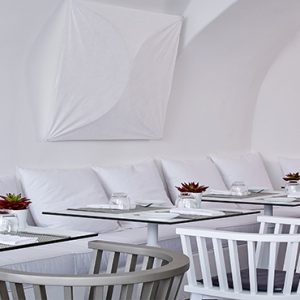 Greece Honeymoon Packages Chromata Hotel Santorini Chroma Up Style Dining