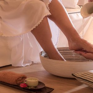 Greece Honeymoon Packages Chromata Hotel Santorini Foot Massage