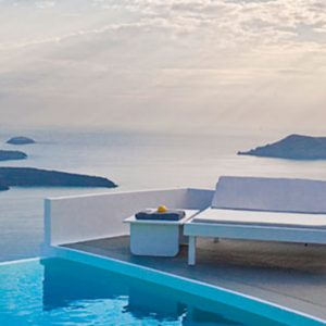 Greece Honeymoon Packages Chromata Hotel Santorini Sea And Pool View