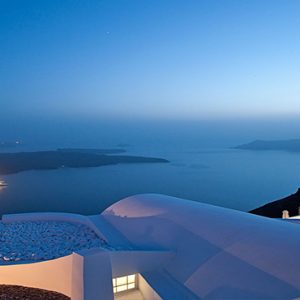 Greece Honeymoon Packages Chromata Hotel Santorini Sea View At Night1