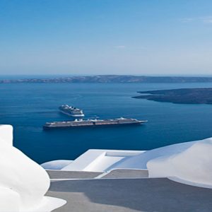 Greece Honeymoon Packages Chromata Hotel Santorini Stairway Top View