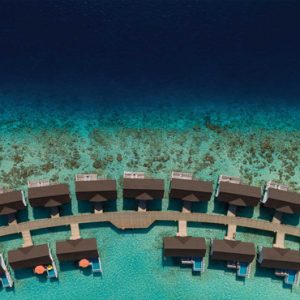 Maldives Honeymoon Packages OBLU Select At Sangeli Aerial View Of Water Villas