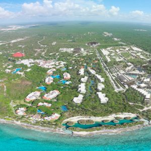 Mexico Honeymoon Packages Hotel Xcaret Resort Aerial View