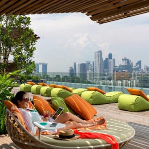 Singapore Honeymoon Packages Hotel Jen Orchardgateway Singapore By Shangri La Pool 6