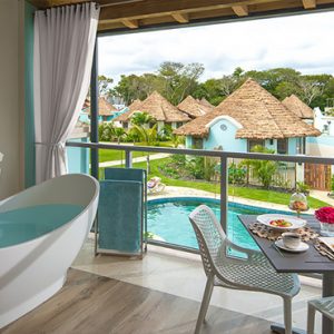 Barbados Honeymoon Packages Sandals Royal Barbados South Seas Crystal Lagoon Club Level Junior Palm Suite W Balcony Tranquility Soaking Tub1