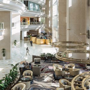 Dubai Honeymoon Packages Shangri La Hotel Dubai Lobby Overview
