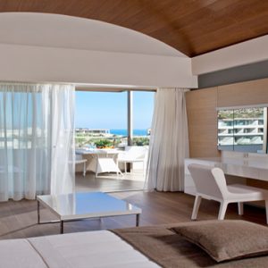 Greece Honeymoon Packages Avra Imperial Deluxe Room With Pool View Bedroom