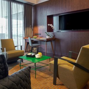 Singapore Honeymoon Packages Oasia Hotel Downtown Club Suite Living Area