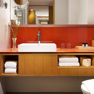 Singapore Honeymoon Packages Oasia Hotel Downtown Deluxe Room Bathroom