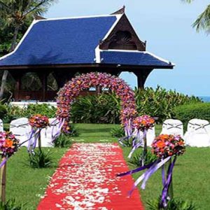 Thailand Honeymoon Packages Centara Grand Beach Resort Samui Wedding Setup Outdoors