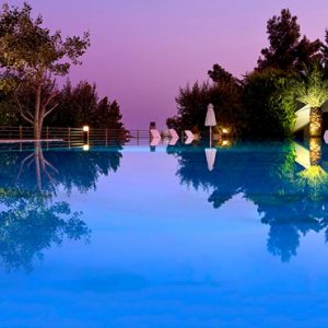 Greece Honeymoon Packages Danai Beach Resort And Villas Pool At Night