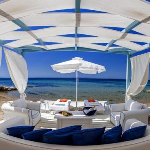 Greece Honeymoon Packages Danai Beach Resort And Villas Seaside Beach Cabanas