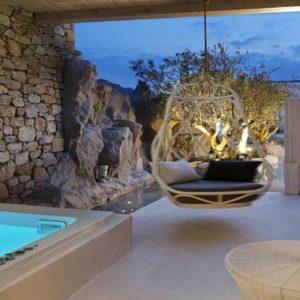 Greece Honeymoon Packages Kensho Ornos Jacuzzi With A View At Night