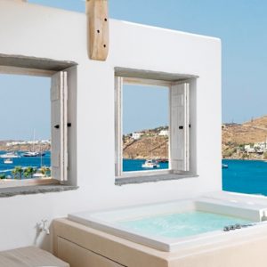 Greece Honeymoon Packages Kensho Ornos Junior Suite With Outdoor Hot Tub1