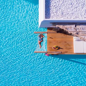 Greece Honeymoon Packages Stella Island Crete Pool Aerial View