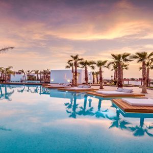 Greece Honeymoon Packages Stella Island Crete Pool At Sunset