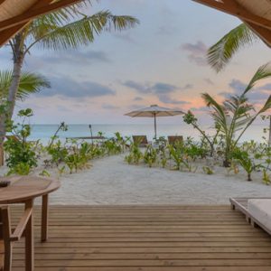 Maldives Honeymoon Packages Fushifaru Beach Villa Sunset1