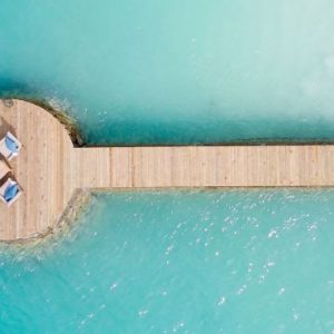 Maldives Honeymoon Packages Fushifaru Handhu Dining Platform Aerial View