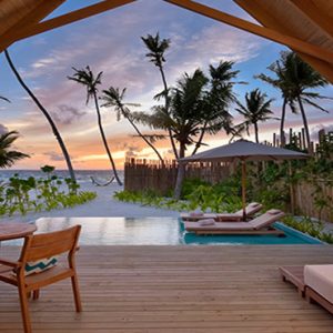 Maldives Honeymoon Packages Fushifaru Pool Beach Villa Sunset