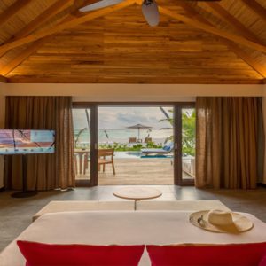 Maldives Honeymoon Packages Fushifaru Pool Beach Villa Sunset1