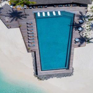 Maldives Honeymoon Packages Fushifaru Pool Aerial View