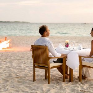 Maldives Honeymoon Packages Reethi Faru Resort Romantic Dining On Beach