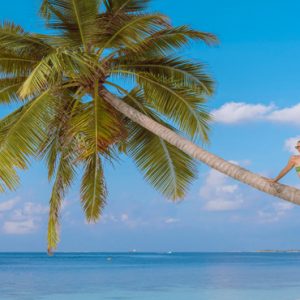 Maldives Honeymoon Packages Reethi Faru Resort Women At Beach