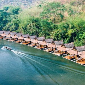 Thailand Honeymoon Packages The Float House River Kwai Aerial View Of Floating Villas