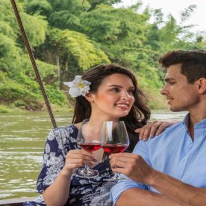 Thailand Honeymoon Packages The Float House River Kwai Couple On Deck
