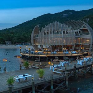 Vietnam Honeymoon Packages An Lam Retreats Ninh Van Bay Sun Deck At Night