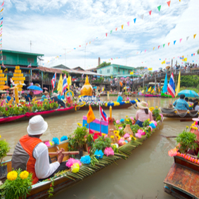 Damnern Saduak Floating Market - Thailand Honeymoon Packages and Excursions