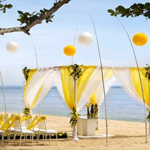 Bali Honeymoon Packages The Westin Resort Nusa Dua Beach Wedding Setup1