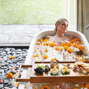 Luxury Bali Honeymoon Packages Kamandalu Ubud Flower Bath