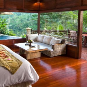 Luxury Bali Honeymoon Packages Kupu Kupu Barong Villas River Front Pool Villa 1