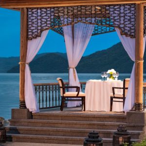 Malaysia Honeymoon Packages St Regis Langkawi Beach Cabana Sunset Dining